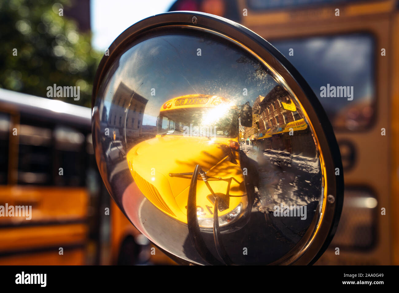 Rear View Mirror Bus High Resolution Stock Photography and Images - Alamy