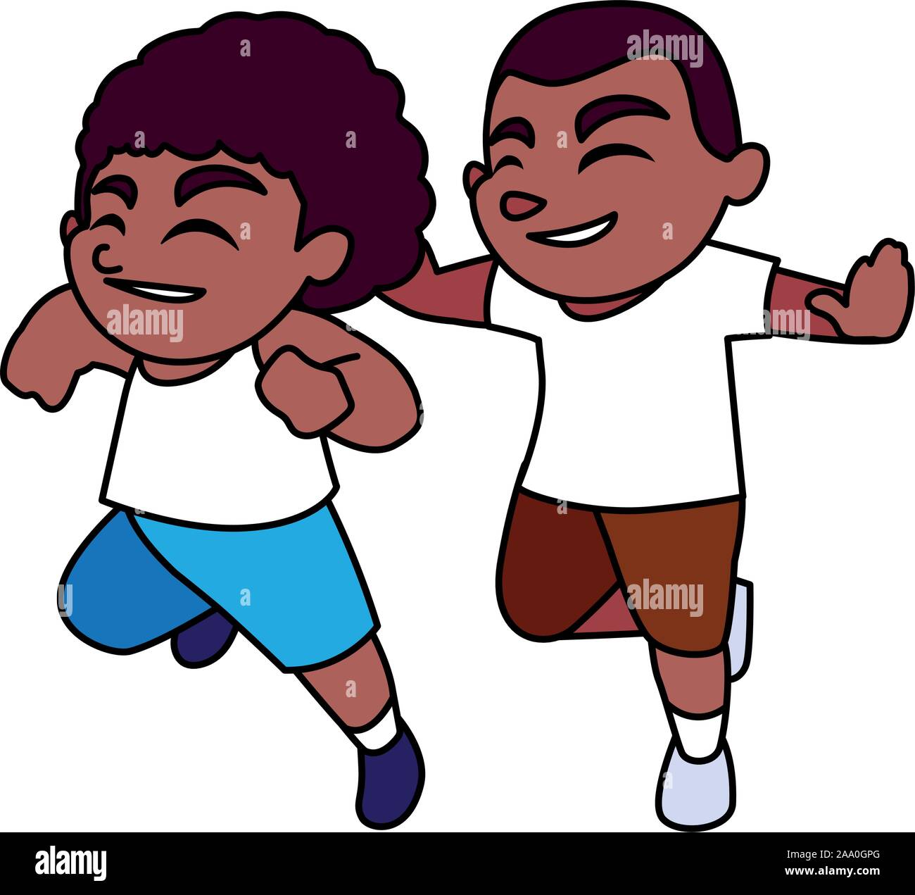 boys smiling on white background vector illustration design Stock ...