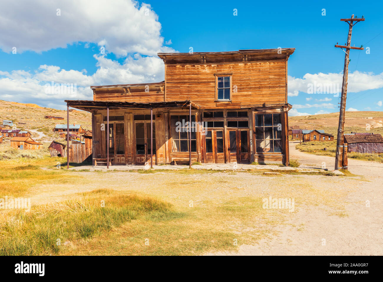 Saloon in the Ghost town of Bodie California USA Stock Photo
