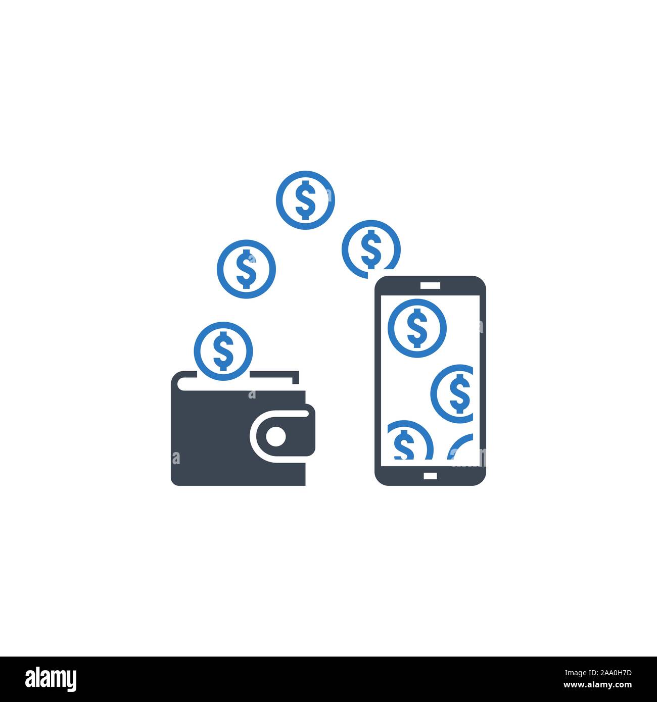 Replenishment related vector glyph icon. Stock Vector