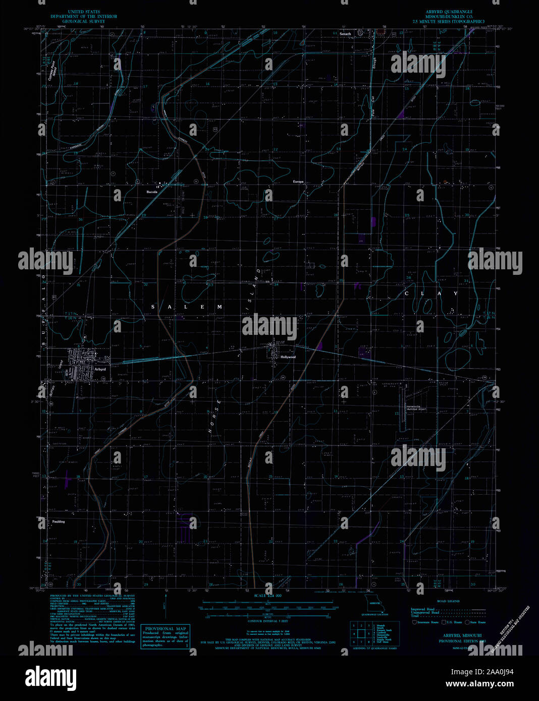 Map of arbyrd missouri hires stock photography and images Alamy