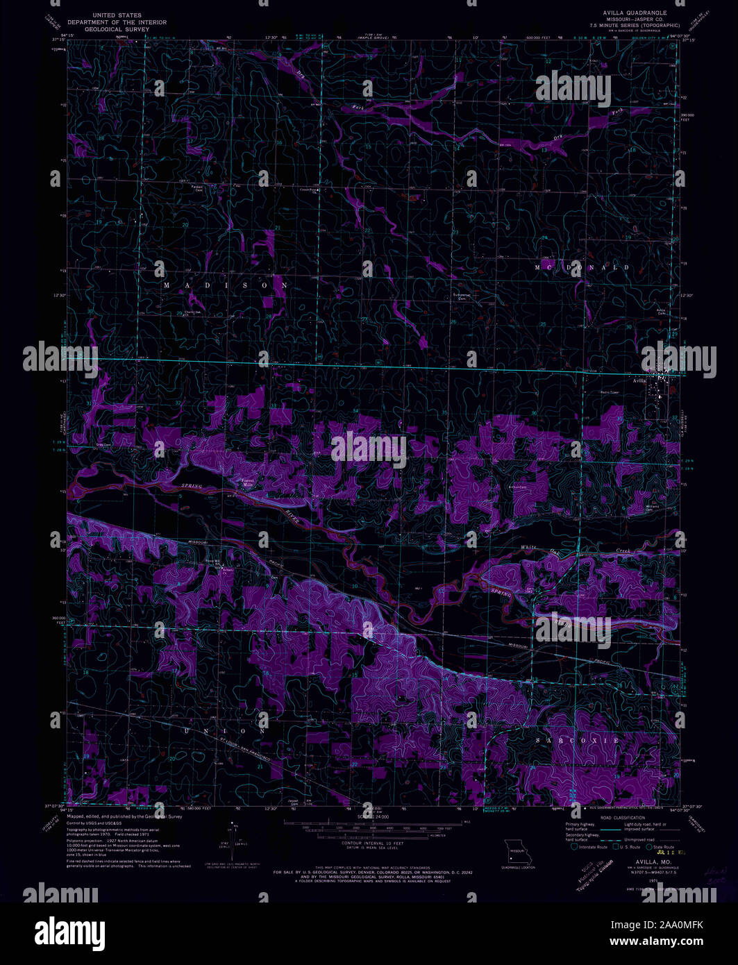 Map of avilla hires stock photography and images Alamy
