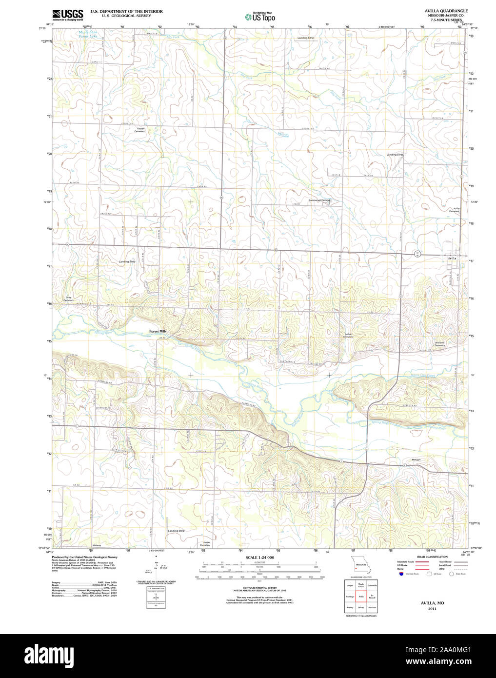 Map of avilla hires stock photography and images Alamy