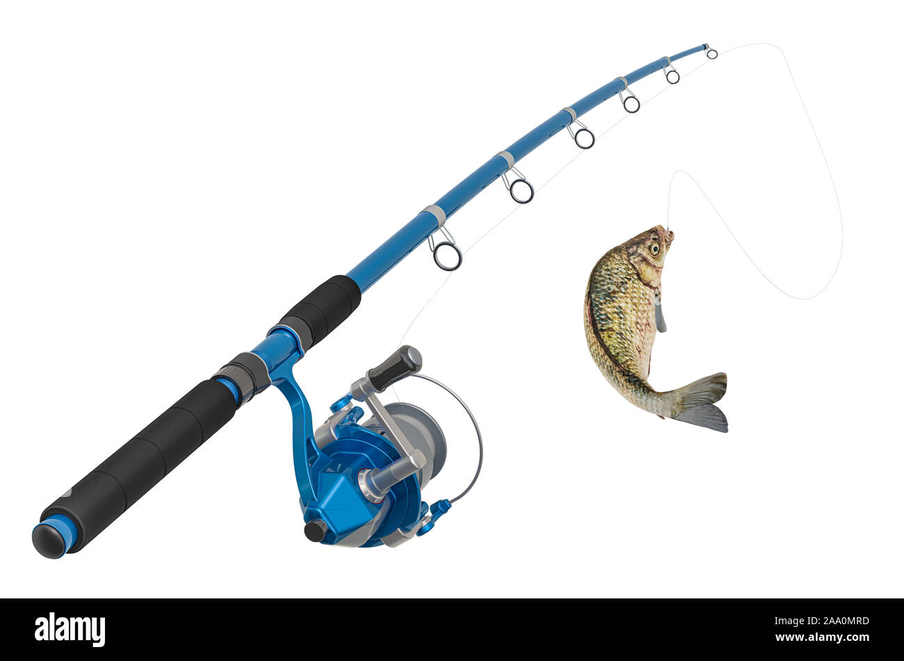 Fishing rod white background hi-res stock photography and images - Alamy