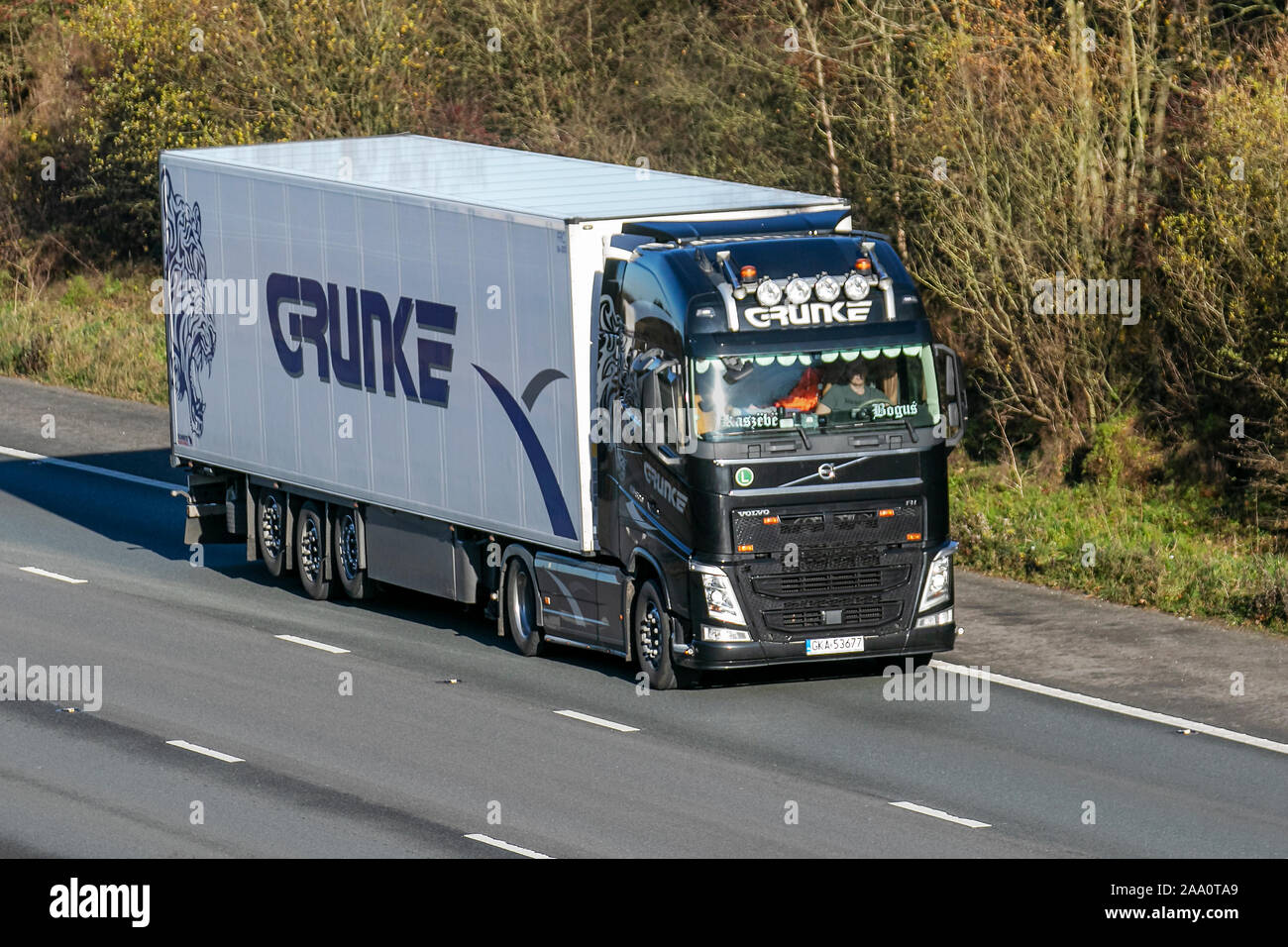 Grunke Polish Haulage delivery trucks, lorry, transportation, truck