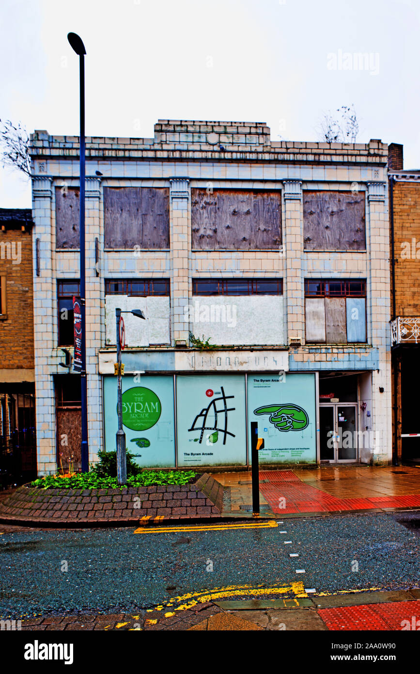 Closed Furniture Store, Huddersfield, Borough of Kirklees, England Stock Photo