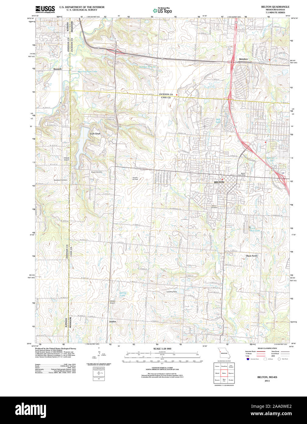 Map of belton missouri Cut Out Stock Images & Pictures Alamy