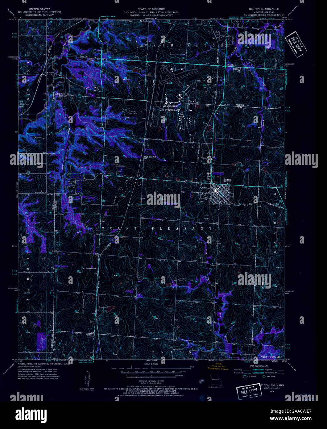 Map of belton missouri hires stock photography and images Alamy