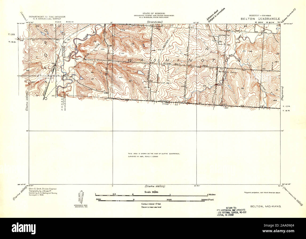 Map of belton missouri hires stock photography and images Alamy