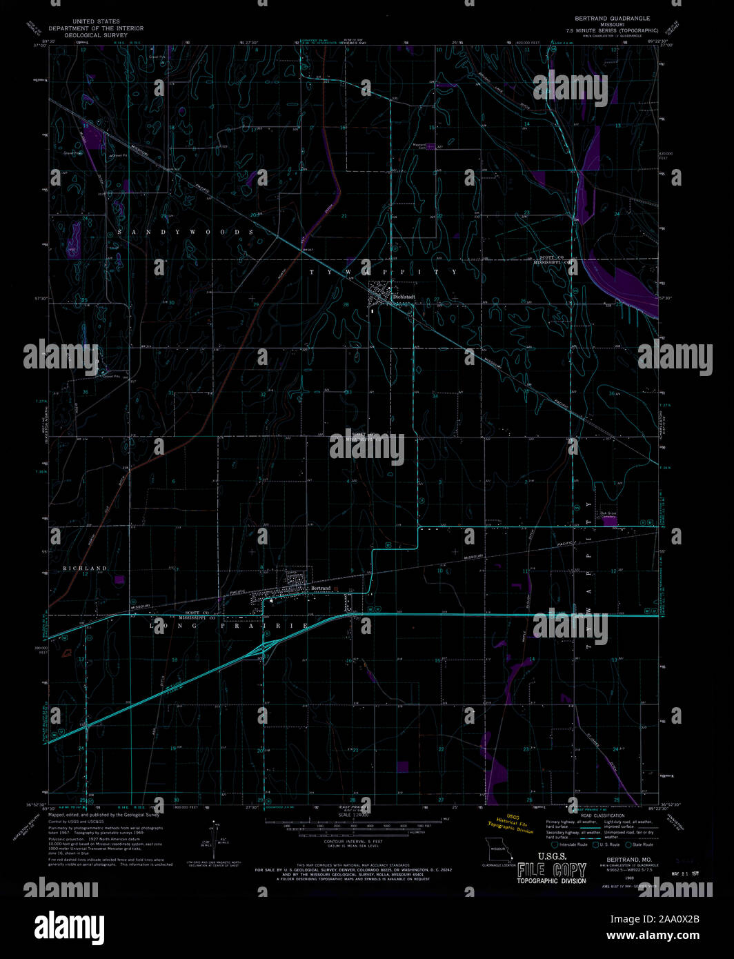 Map of bertrand hires stock photography and images Alamy