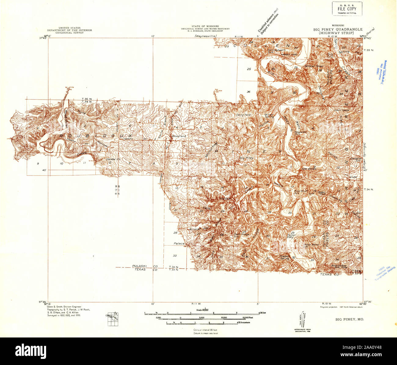 Big piney map hires stock photography and images Alamy