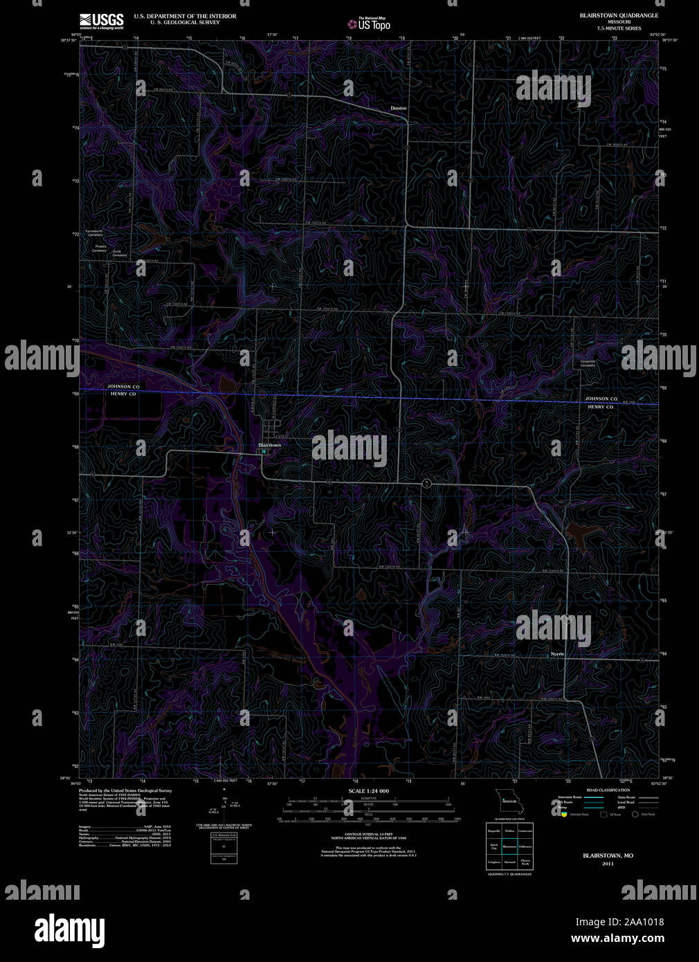 Blairstown map hires stock photography and images Alamy