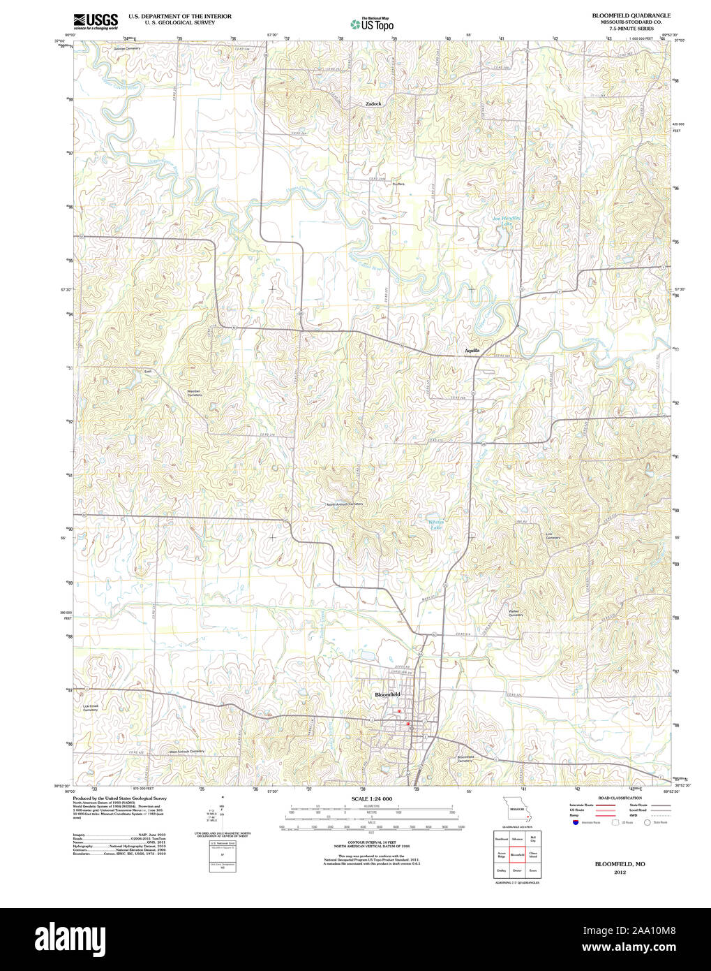 Map of bloomfield Cut Out Stock Images & Pictures - Alamy