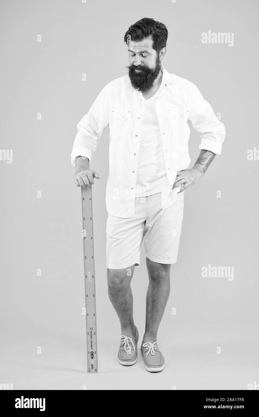 Teacher man ruler Black and White Stock Photos & Images - Alamy