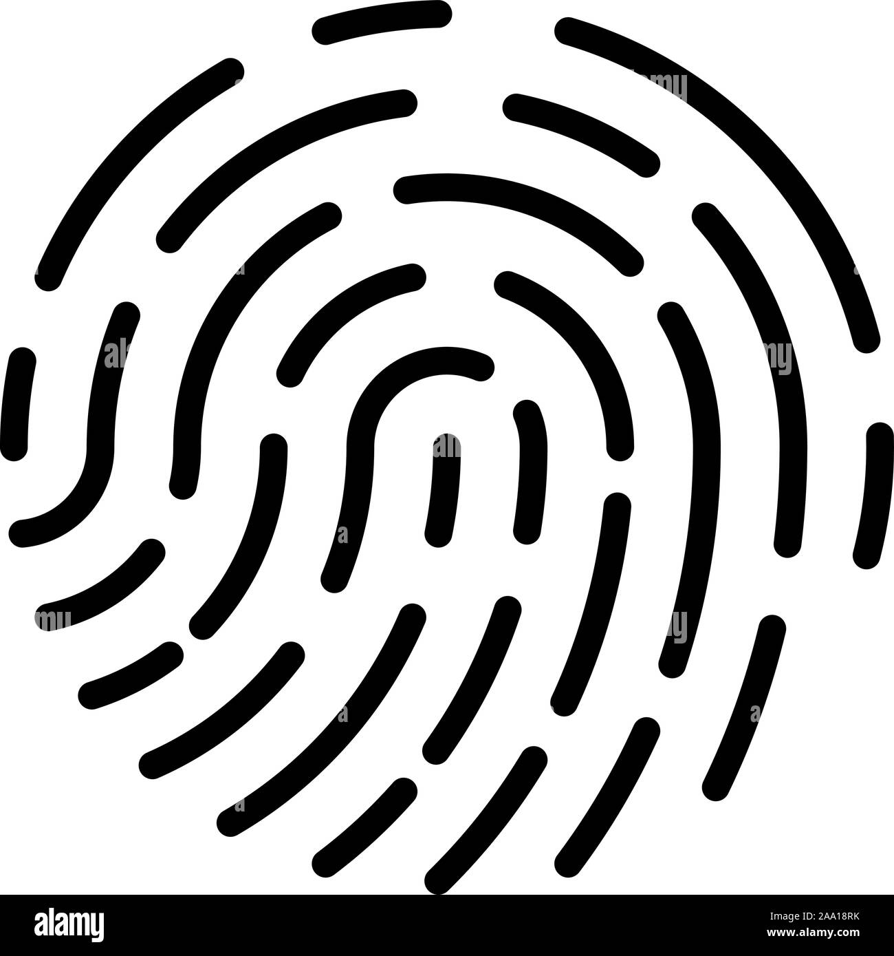 Fingerprint, great design for any purposes. Simple abstract human hand