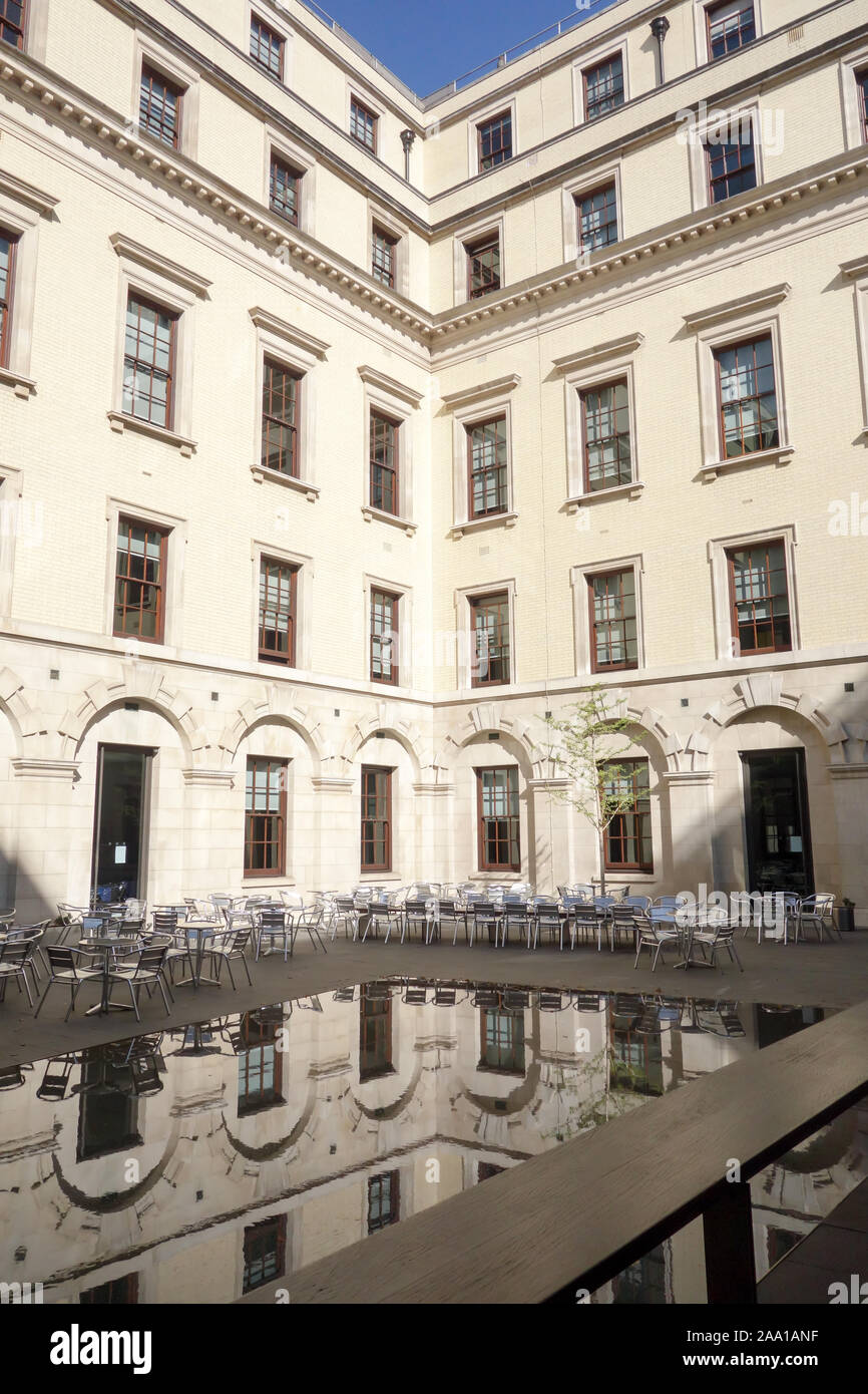 LONDON, ENGLAND  - OCT 21ST 2019: The office building of HM Treasury open to the public for the annual Open House event. Stock Photo