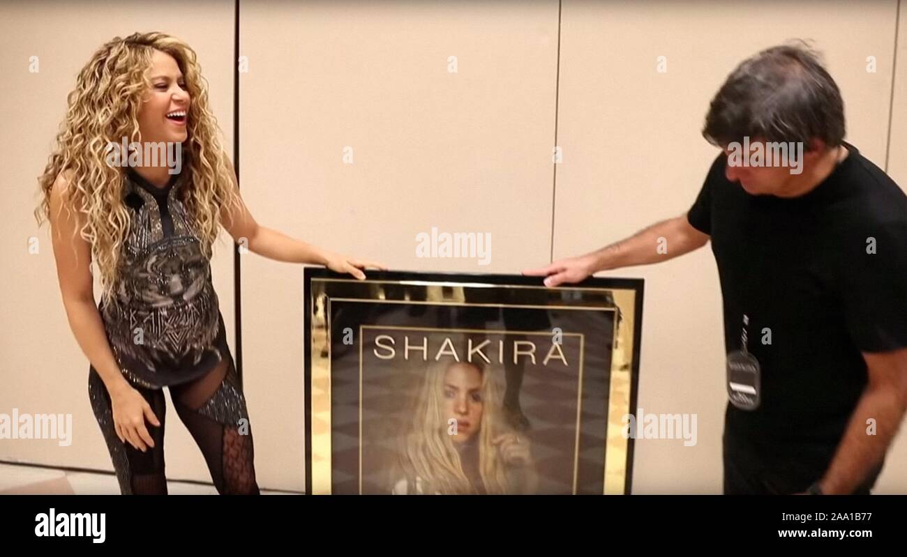 SHAKIRA IN CONCERT: EL DORADO WORLD TOUR, left: Shakira, 2019