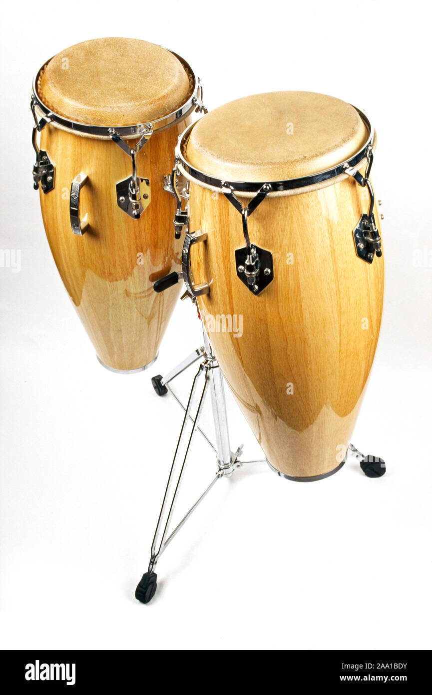 The conga, also known as tumbadora, is a tall, narrow, single-headed drum  from Cuba Stock Photo - Alamy