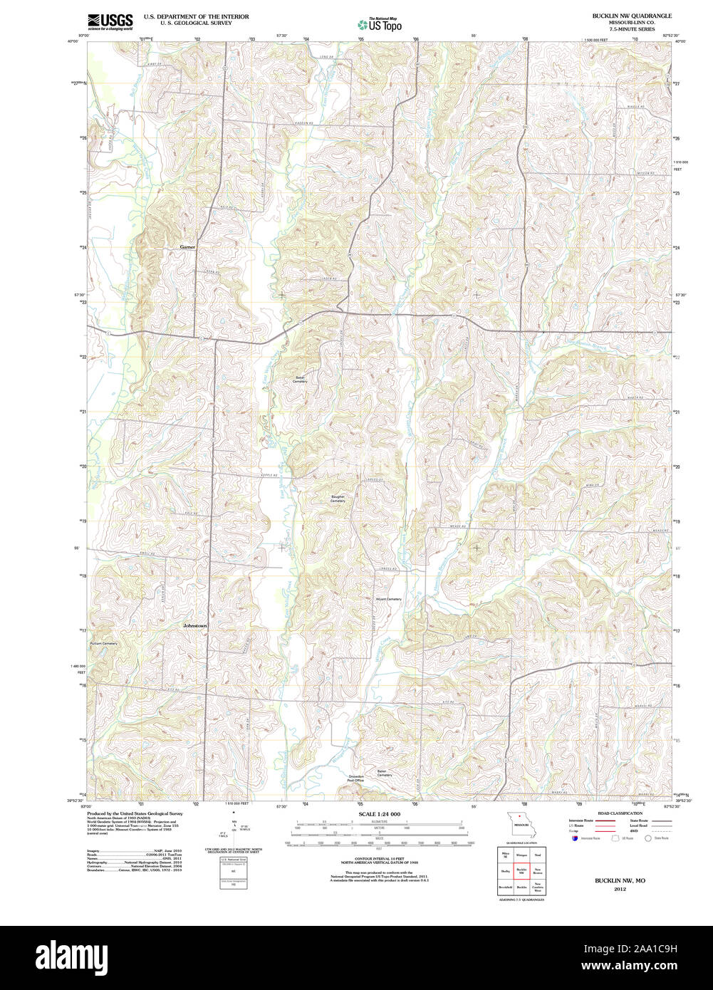 Map of bucklin hi-res stock photography and images - Alamy