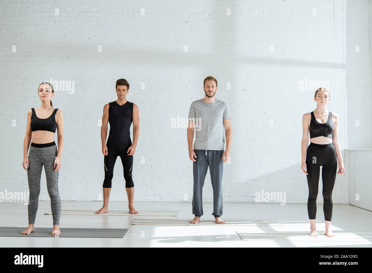 Shadows four young people hi-res stock photography and images - Alamy