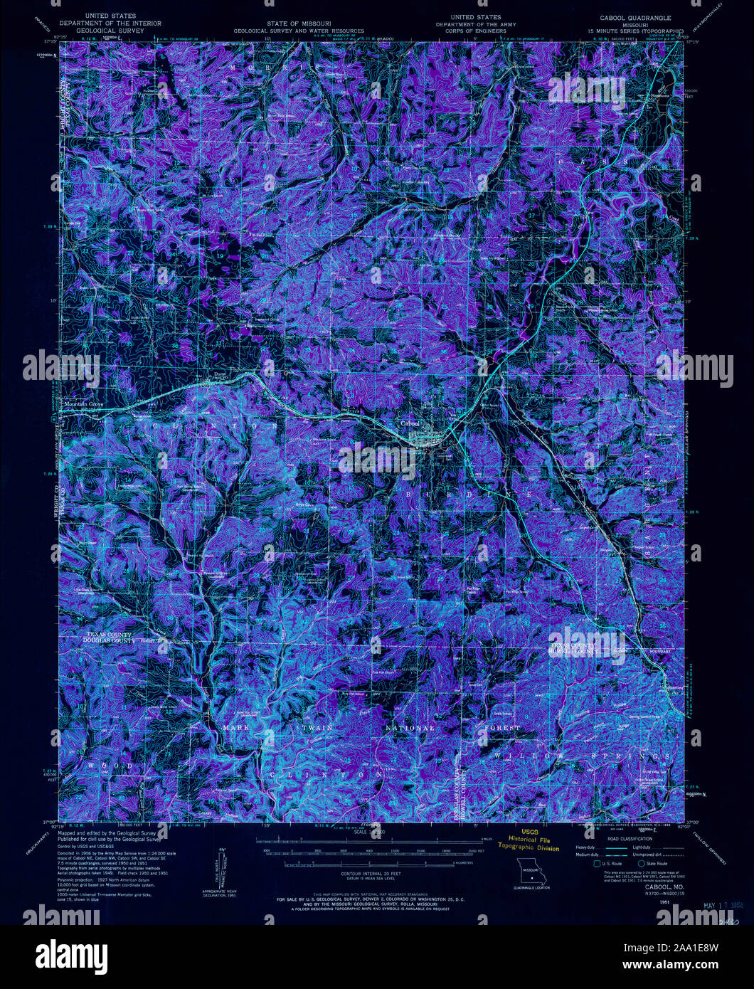Map of cabool missouri hires stock photography and images Alamy