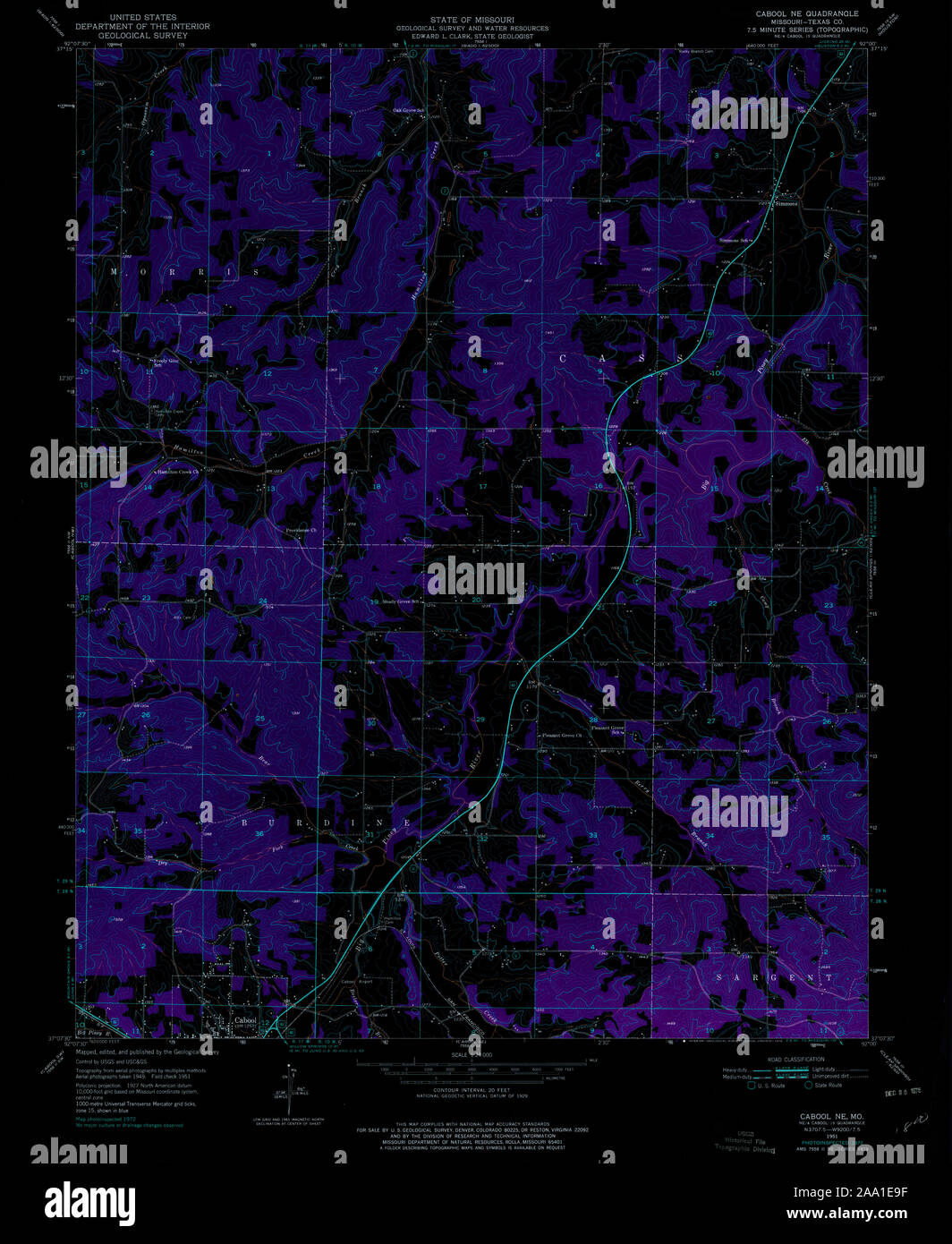 Map of cabool hires stock photography and images Alamy