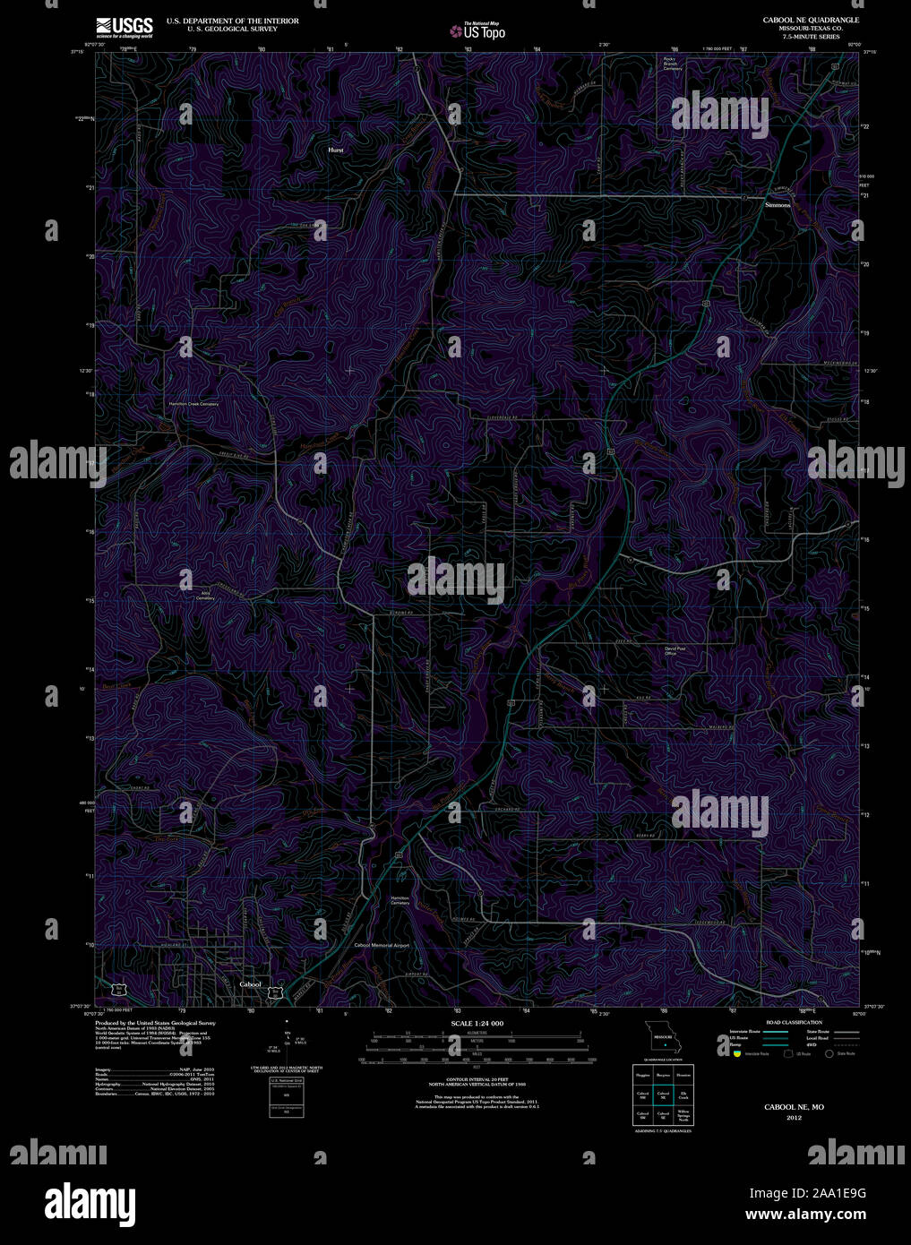Map of cabool missouri hires stock photography and images Alamy