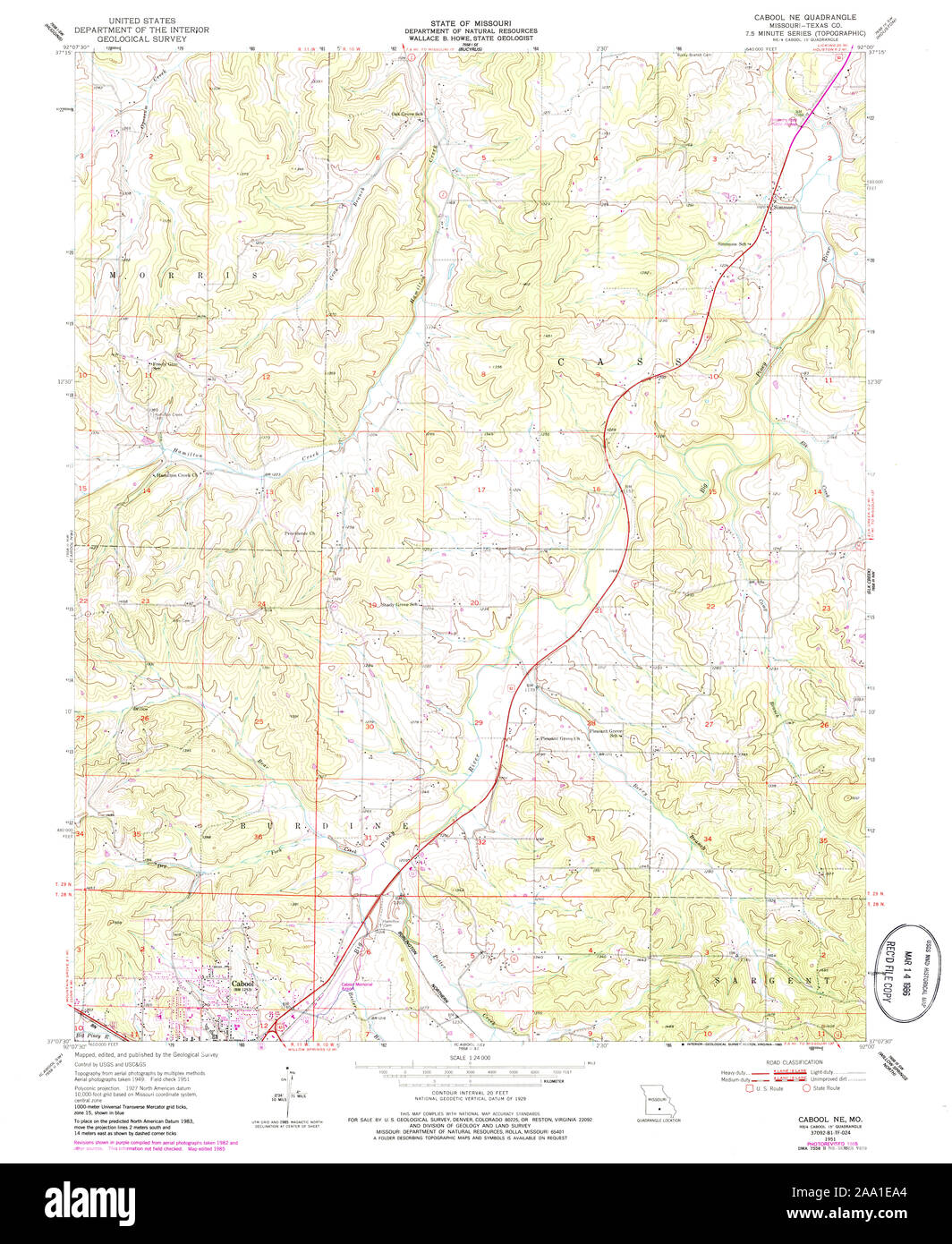 Map of cabool missouri Cut Out Stock Images & Pictures Alamy