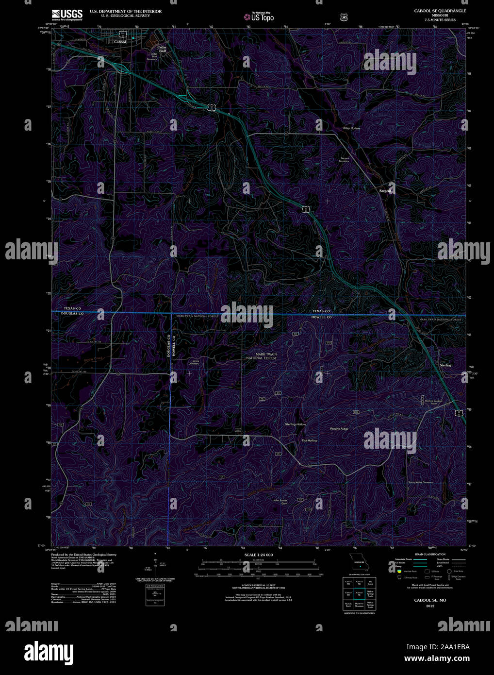 Map of cabool missouri hires stock photography and images Alamy