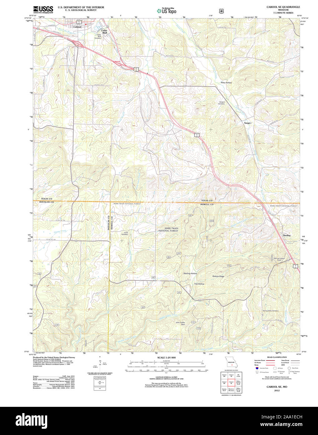 Map of cabool missouri Cut Out Stock Images & Pictures Alamy