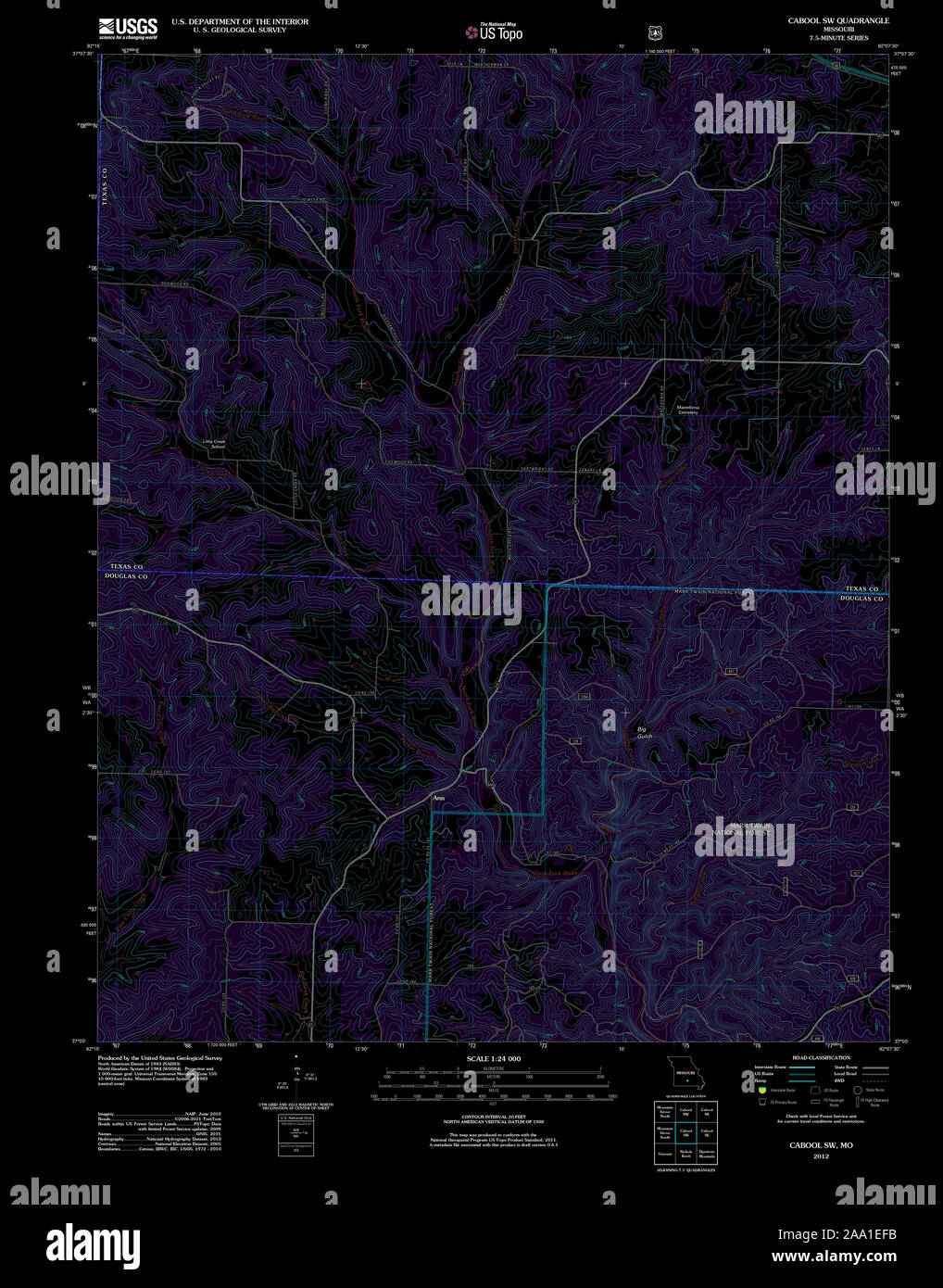 Map of cabool missouri hires stock photography and images Alamy