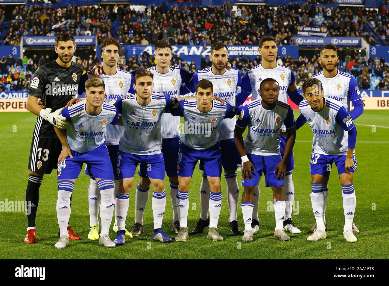 Zaragoza team group line up hi-res stock photography and images - Alamy