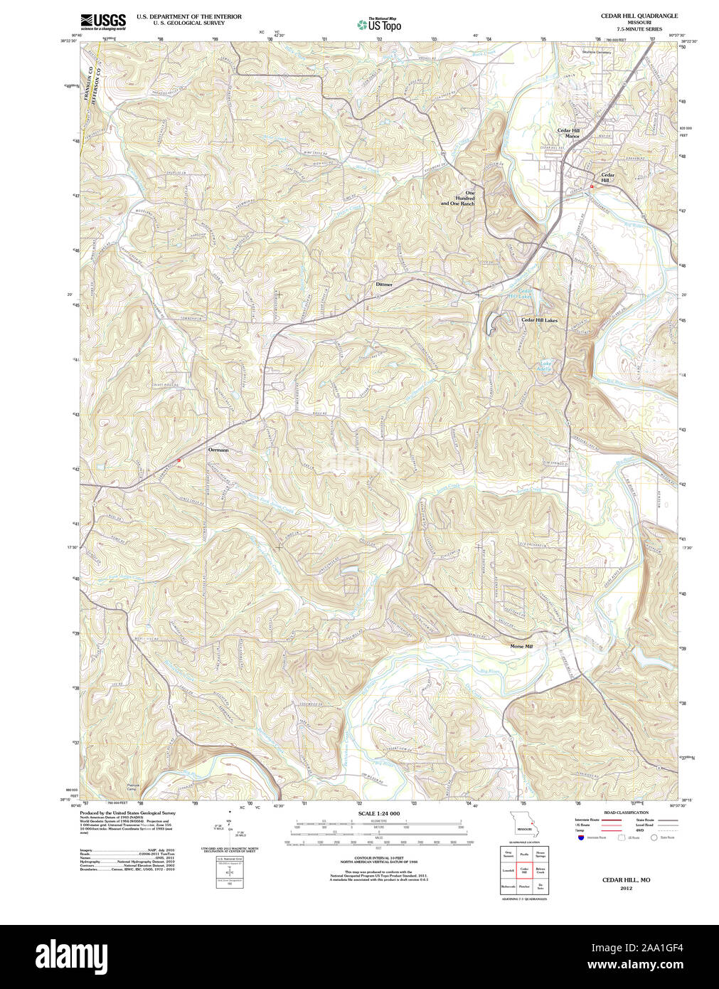 Map of cedar hill hires stock photography and images Alamy
