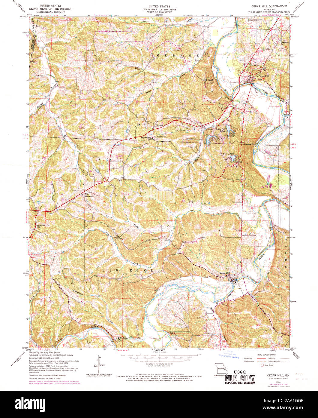 Map Of Cedar Hill High Resolution Stock Photography and Images Alamy