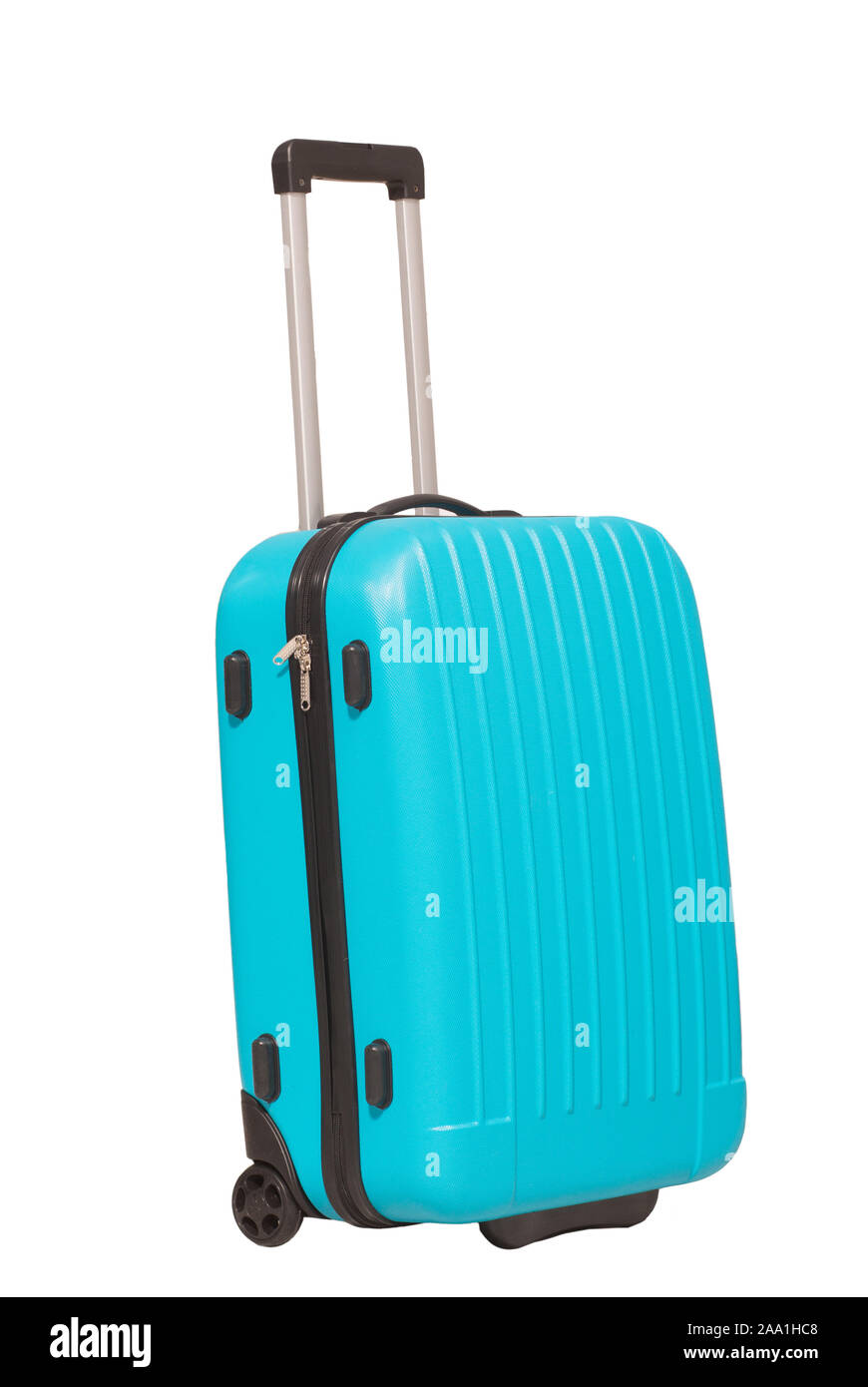 Suitcase isolated on white background. Stock Photo