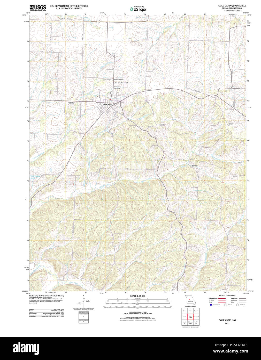 Map of cole camp hires stock photography and images Alamy