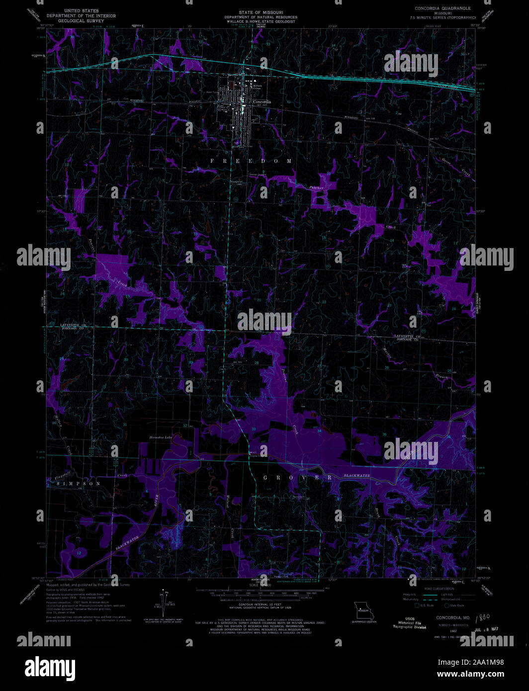 Map of concordia missouri hires stock photography and images Alamy