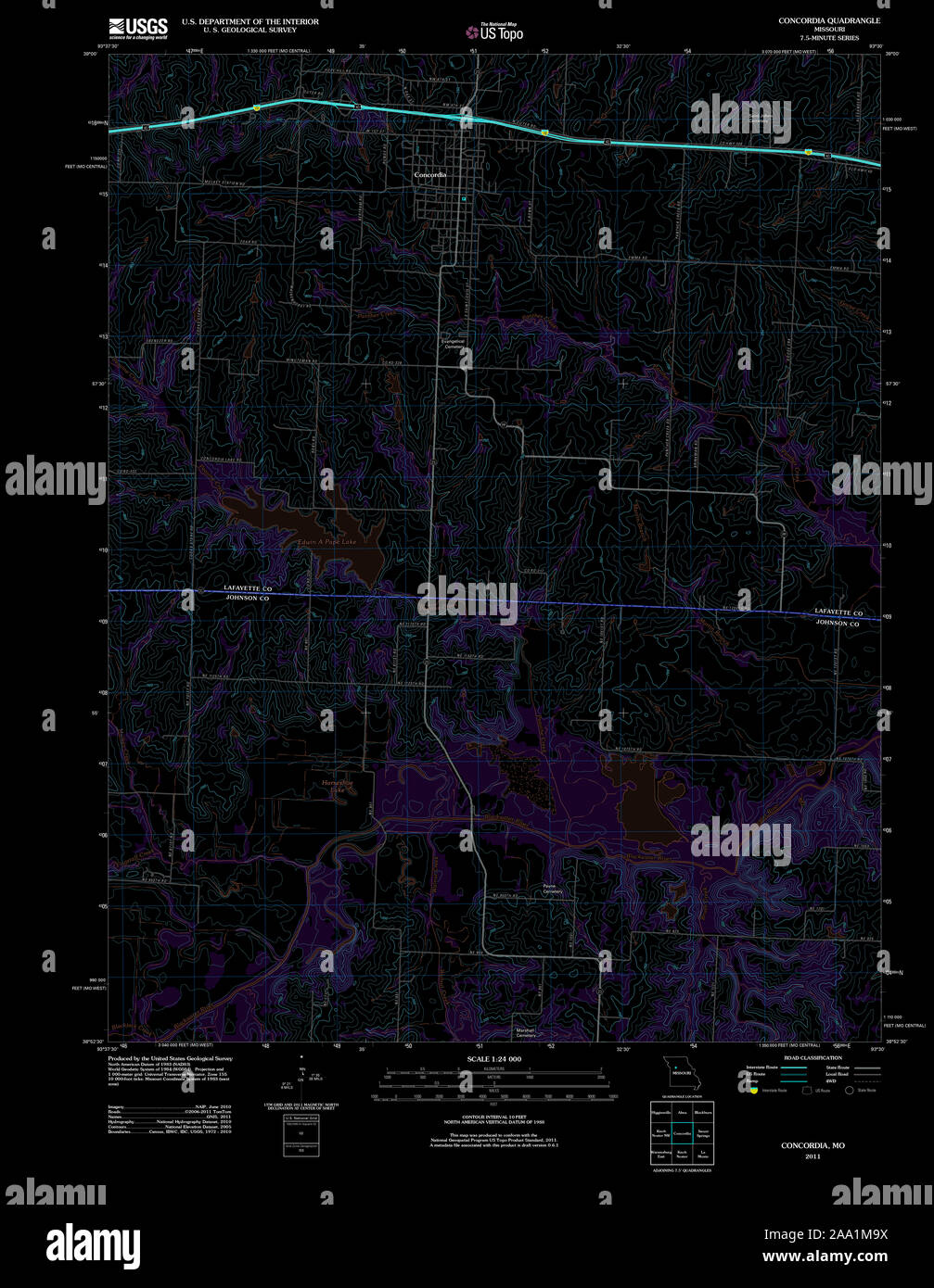 Map of concordia missouri hires stock photography and images Alamy