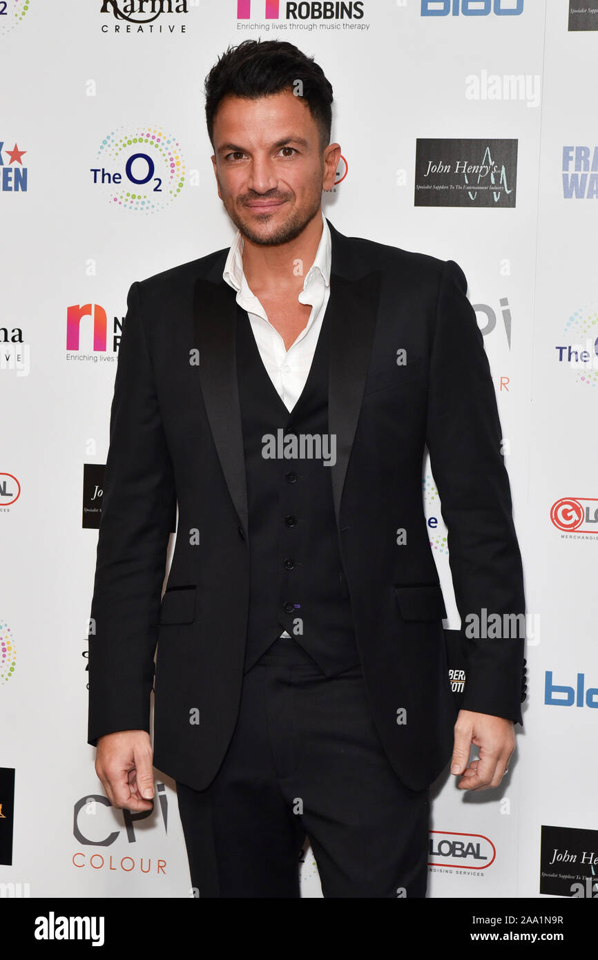 London, UK. 18th Nov, 2019. Peter Andre attends the Nordoff Robbins Boxing Dinner in London, Credit: SOPA Images Limited/Alamy Live News Stock Photo