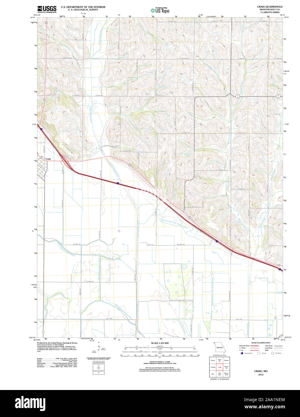 Map of craig Cut Out Stock Images & Pictures Alamy