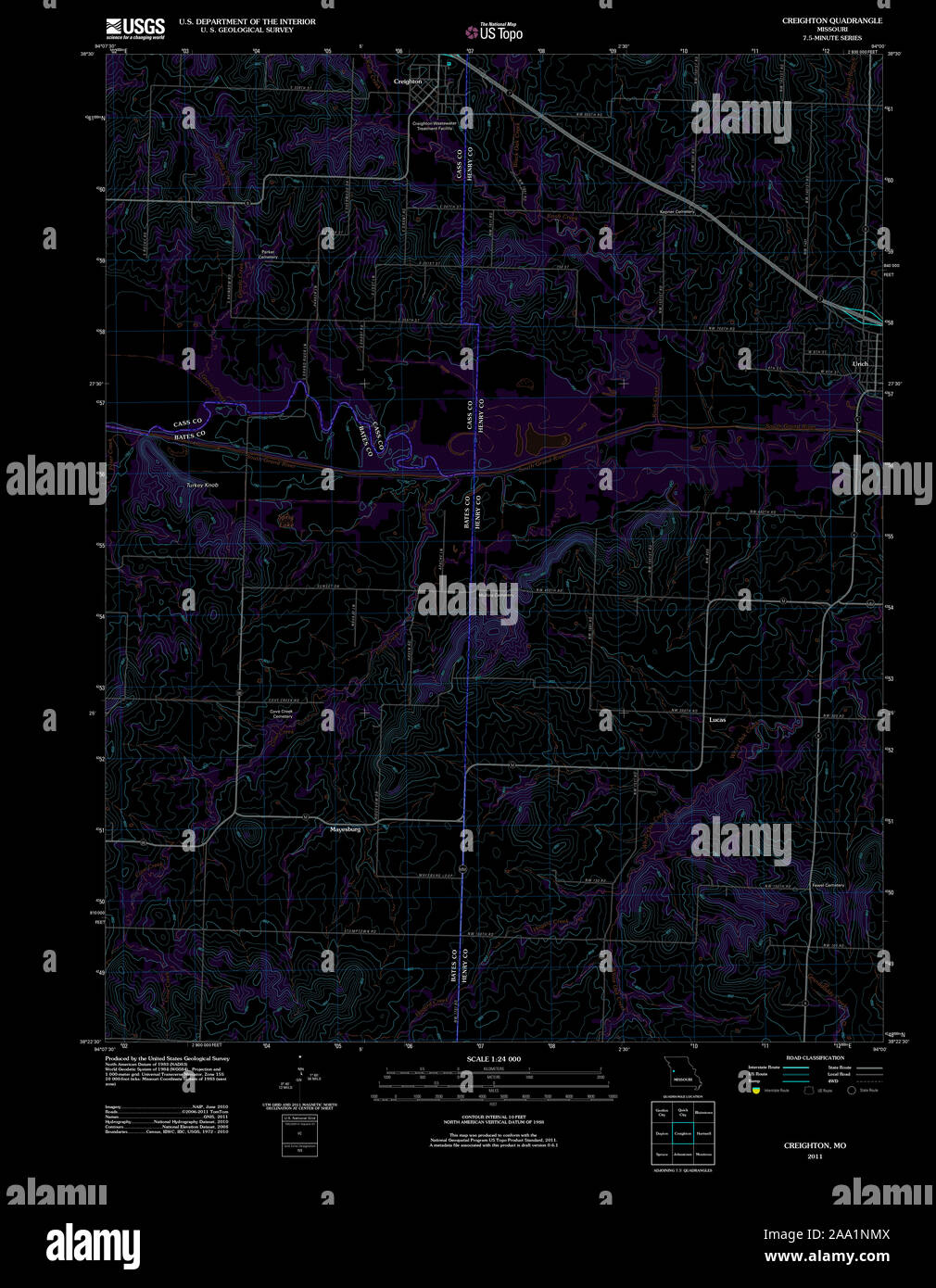 Creighton map hires stock photography and images Alamy