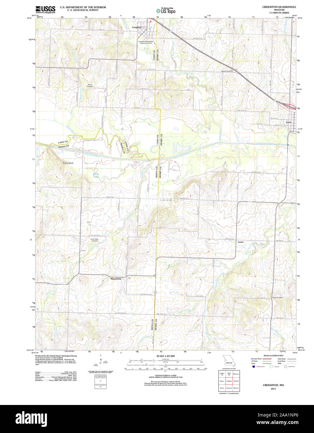 Map of creighton hires stock photography and images Alamy