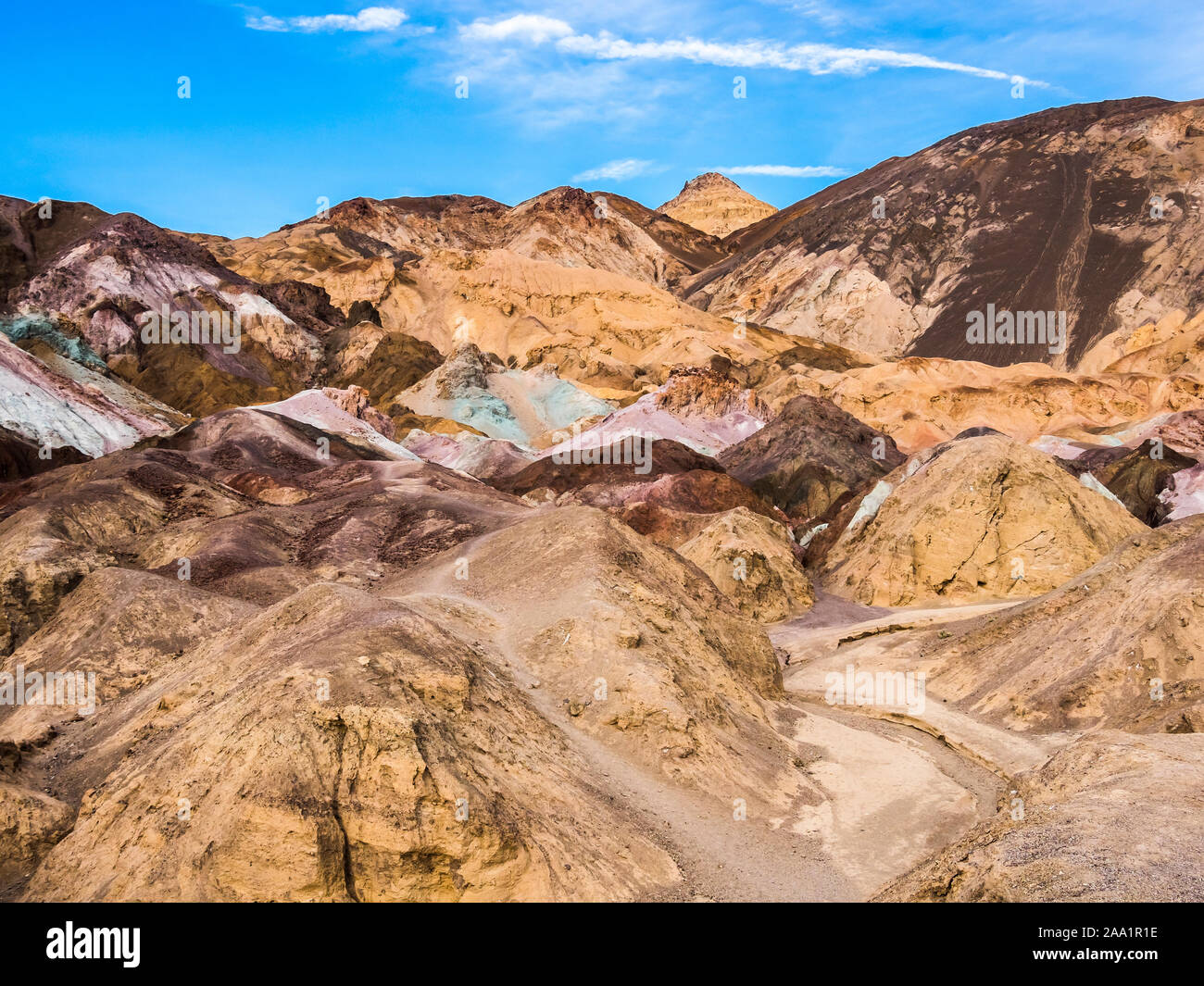 death valley artists palette Stock Photo Alamy