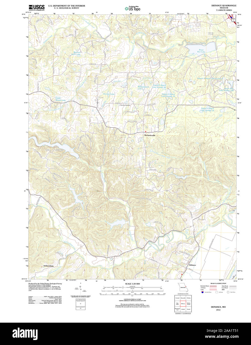 Defiance map hi-res stock photography and images - Alamy
