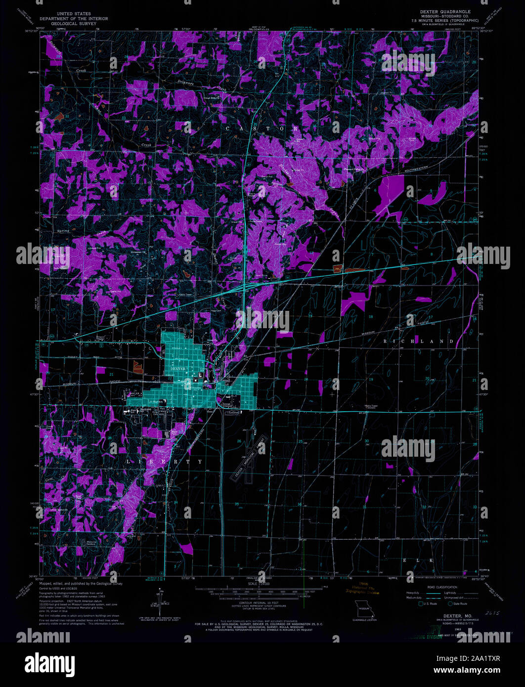 Dexter missouri map hires stock photography and images Alamy