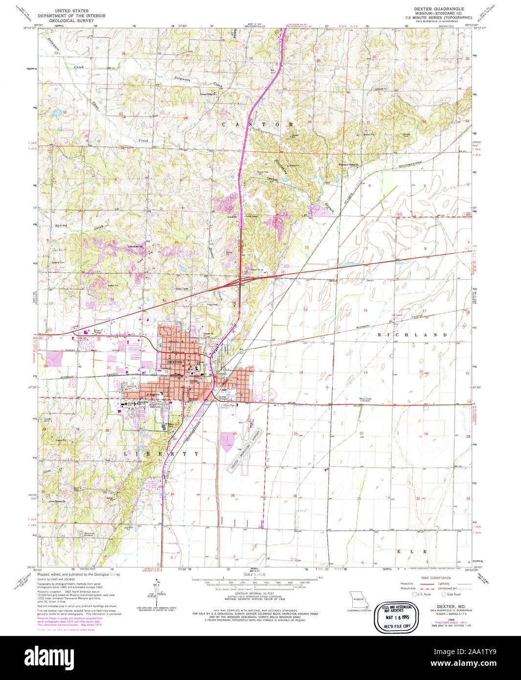 Map of dexter Cut Out Stock Images & Pictures Alamy