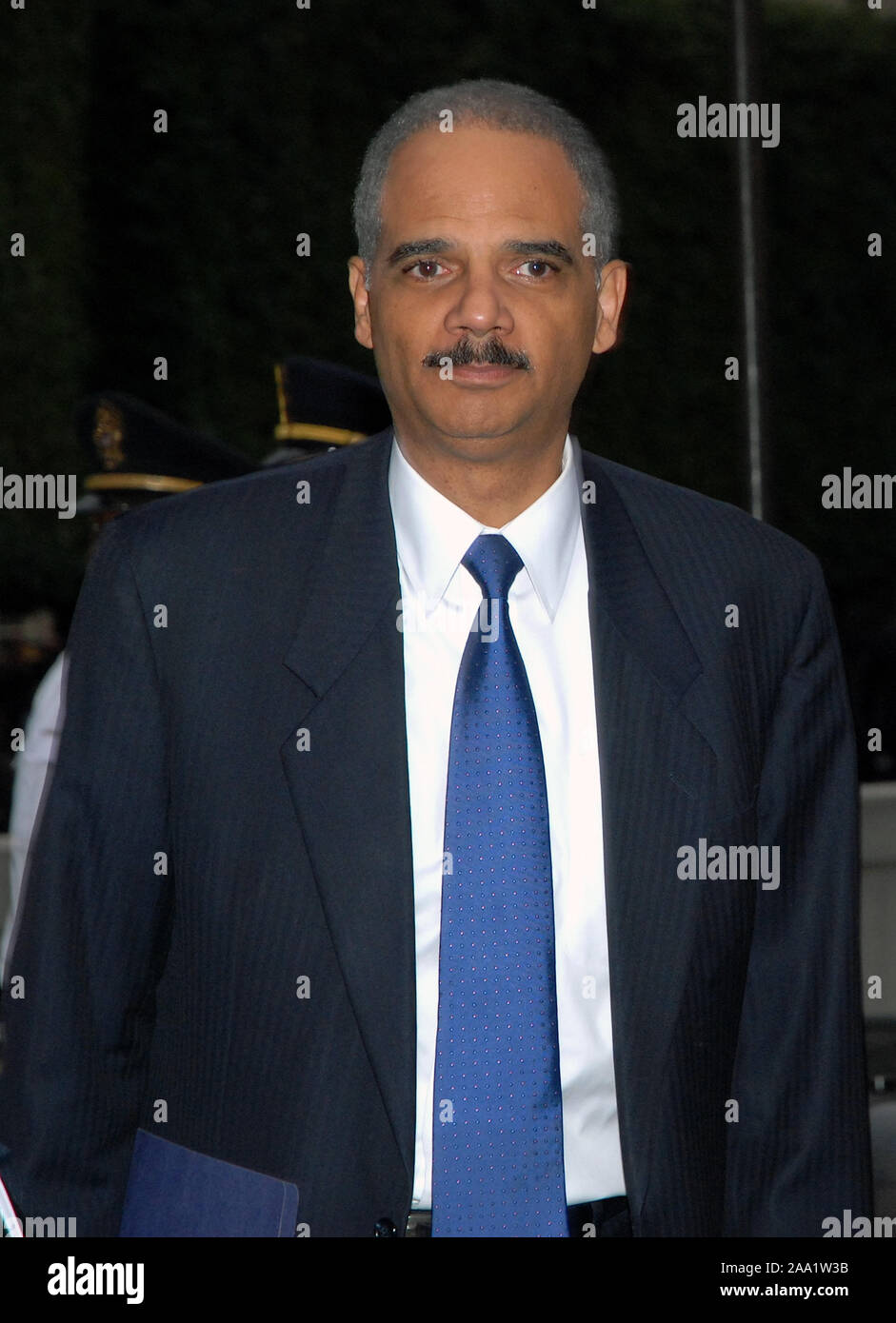 Washington DC. USA, May 13, 2010 United States Attorney General Eric Holder arrives at the National Police Week candlelight memorial. Credit:  Mark Reinstein / MediaPunch Stock Photo