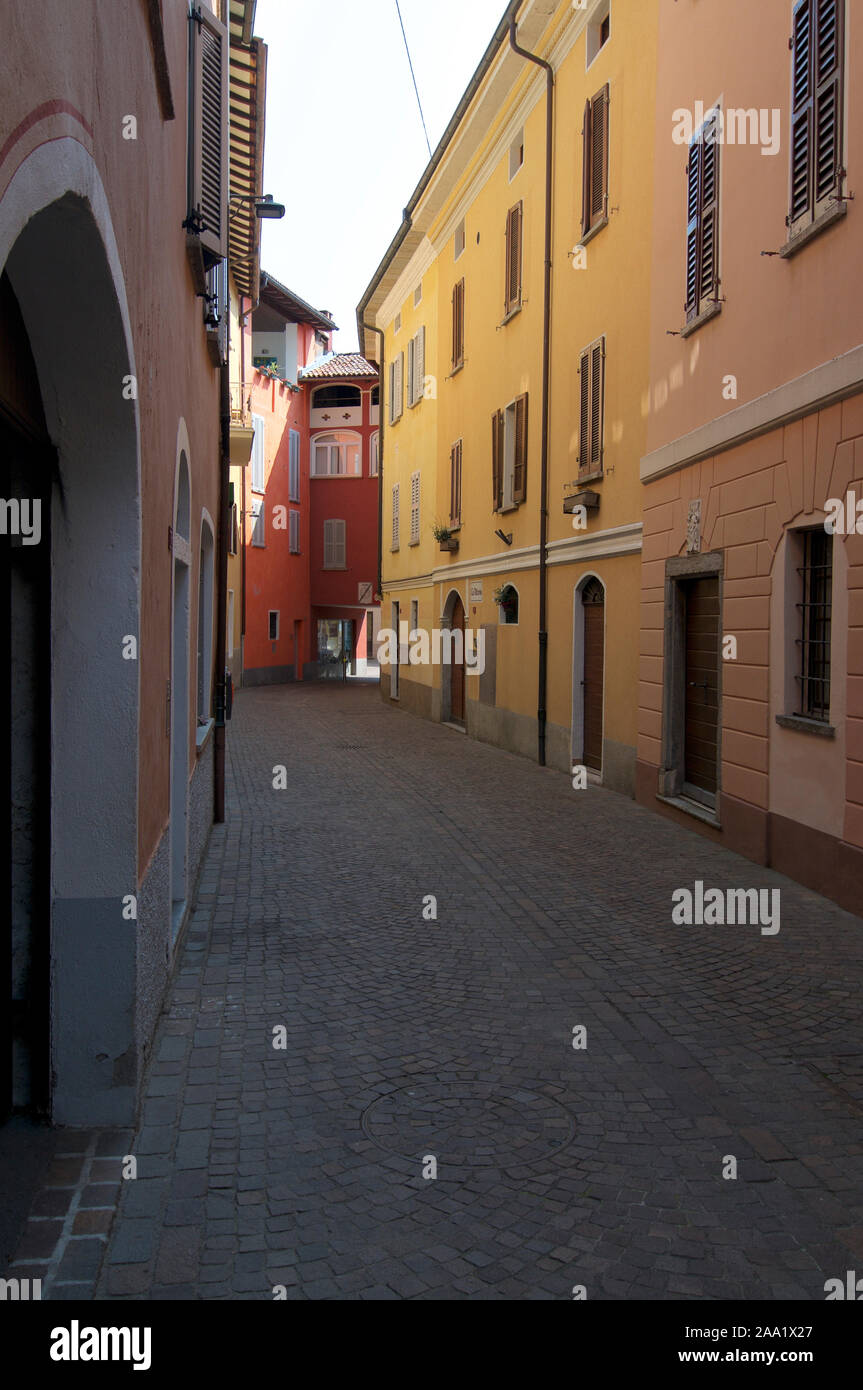 Caslano, Ticino, Switzerland 24th July 2019 View of a traditional