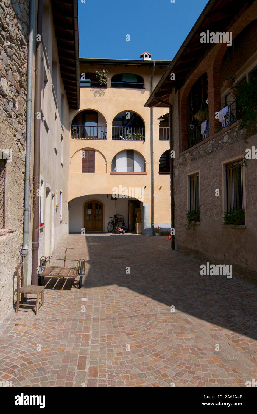 Caslano, Ticino, Switzerland 24th July 2019 View of a beautiful