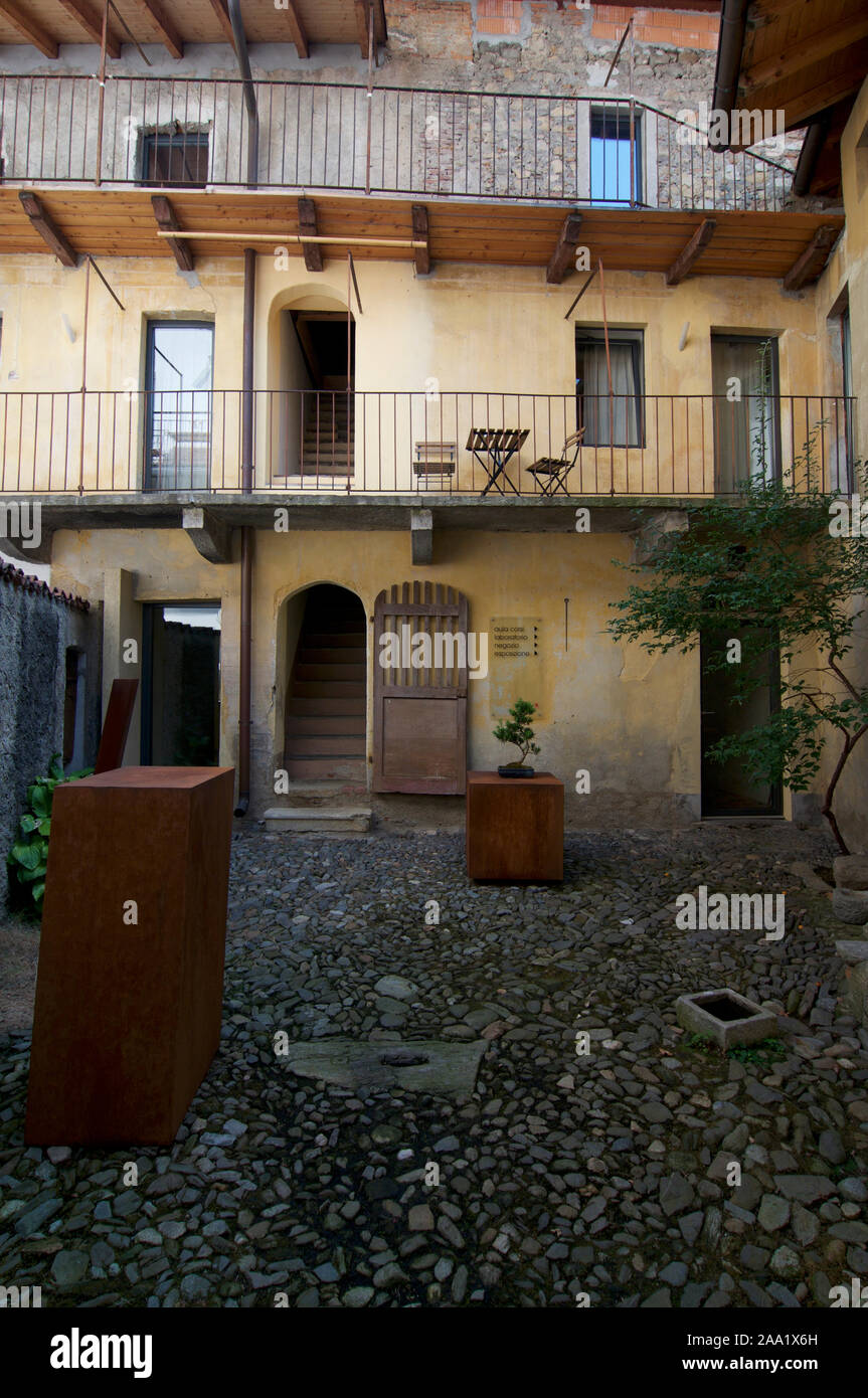 Caslano, Ticino, Switzerland 24th July 2019 View of a beautiful